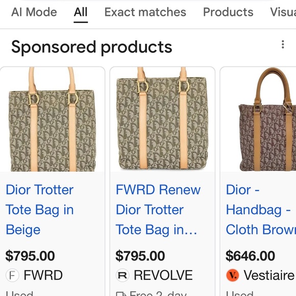 Christian Dior Saddle cloth handbag Dior in Beige and Brown Cloth Sz Sma… - Picture 11 of 12